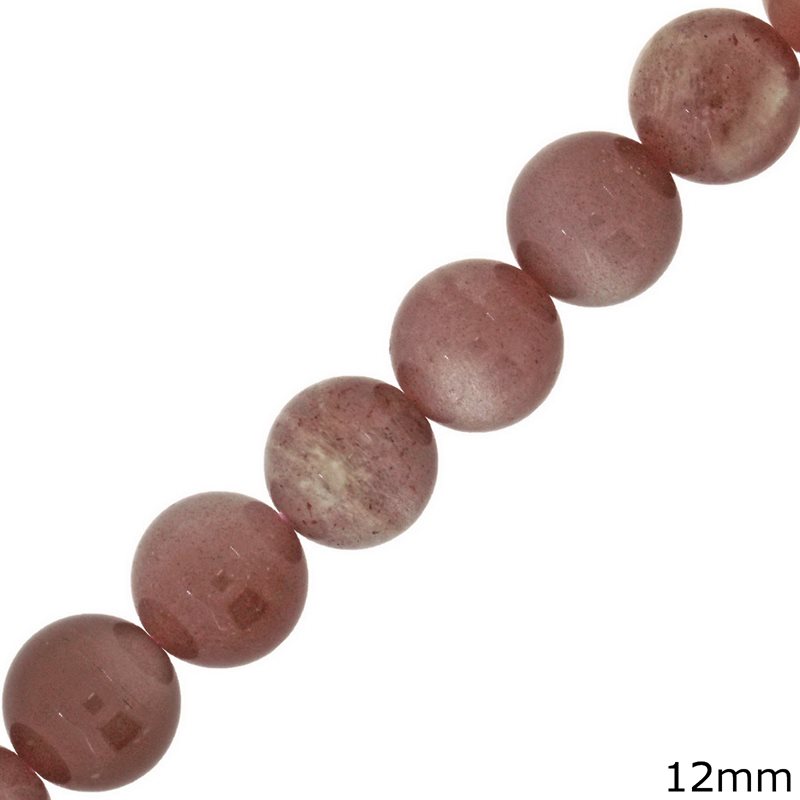 Peach Agate Natural Beads 12mm
