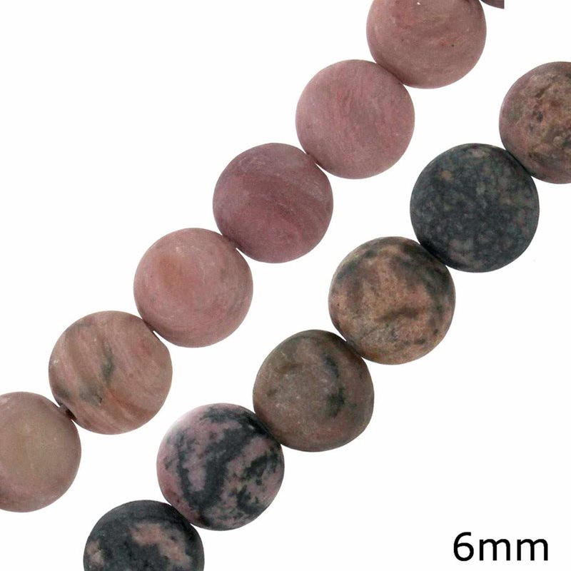 Rhodonite Beads 6mm