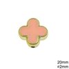 CCB Cross Bead with Enamel 20mm UV plated