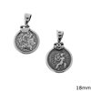 Silver 925 Coin Pendant Alexander the Great 18mm
