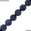 Jade Faceted Round Beads  14mm