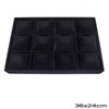 Velvet Display Tray with 12 Posts with Cushions 36x24cm