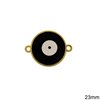 Casting Round Spacer  with Evil Eye 23mm