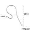 Silver 925 Earring Hook 22mm with Ball End