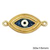 Casting Spacer - Evil Eye  33x15mm