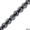 Hematine Faceted Beads 3mm 