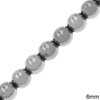 Hematine Round Beads 6mm