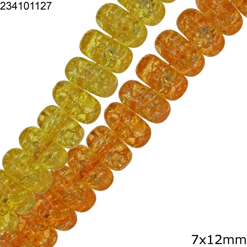 Χάνδρες Κρύσταλλοι Τετράγωνη Ροδέλλα 7x12mm