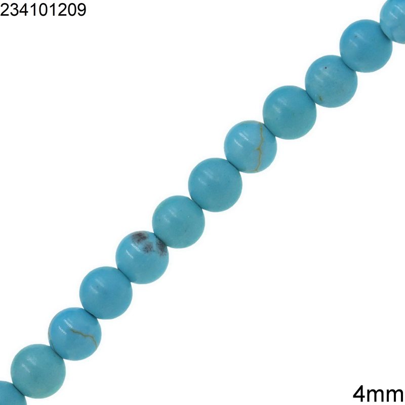 Χάνδρες Κινέζικο Τυρκουάζ 4mm