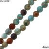 Turquoise Jasper Beads 4mm
