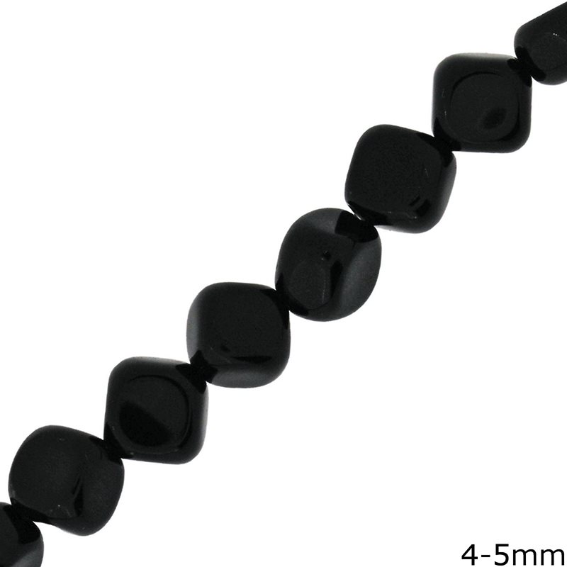 Onyx Cube Beads 4-5mm