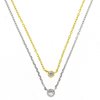 Silver 925 Round necklace with Zircon