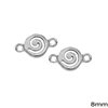 Silver 925 Pendant & Spacer Spiral 8-10mm