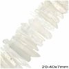 Crystal Droppers Beads 20-40x7mm