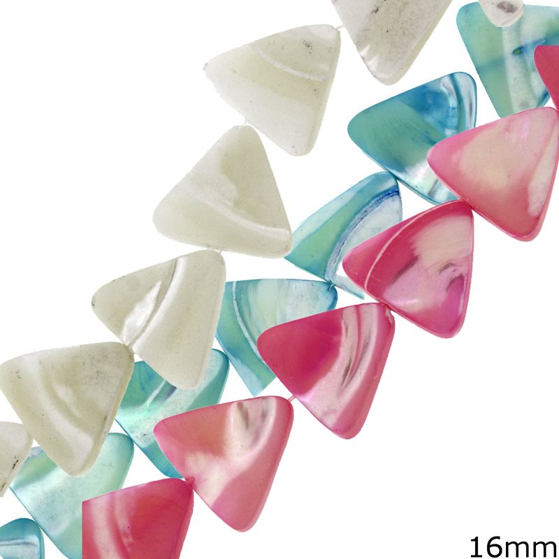 Mop-shell Triangle Beads 16mm