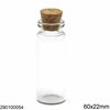 Glass Bottle with Cork 60x22mm