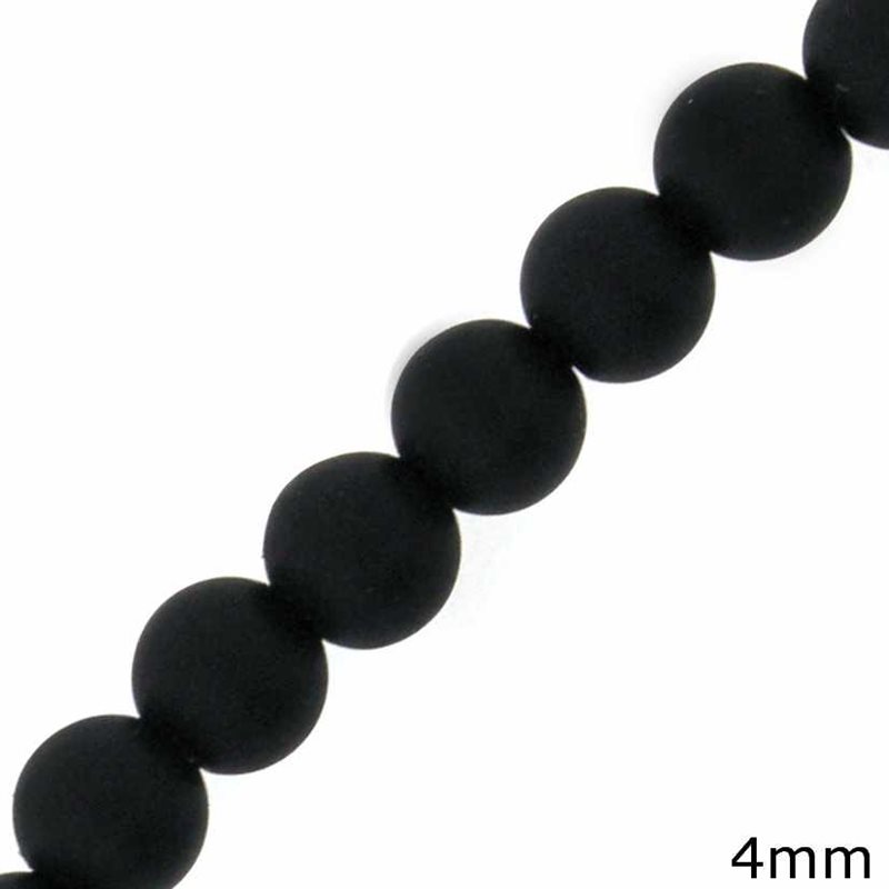 Onyx Matte Beads 4mm