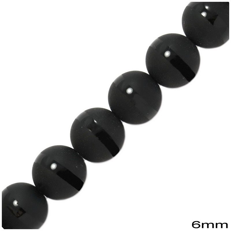 Onyx Matte Bead 6mm