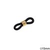 Elastic Eyeglasses Chain Connector 15mm with  Iron coil