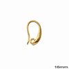 Brass Earring Hook 16-19mm