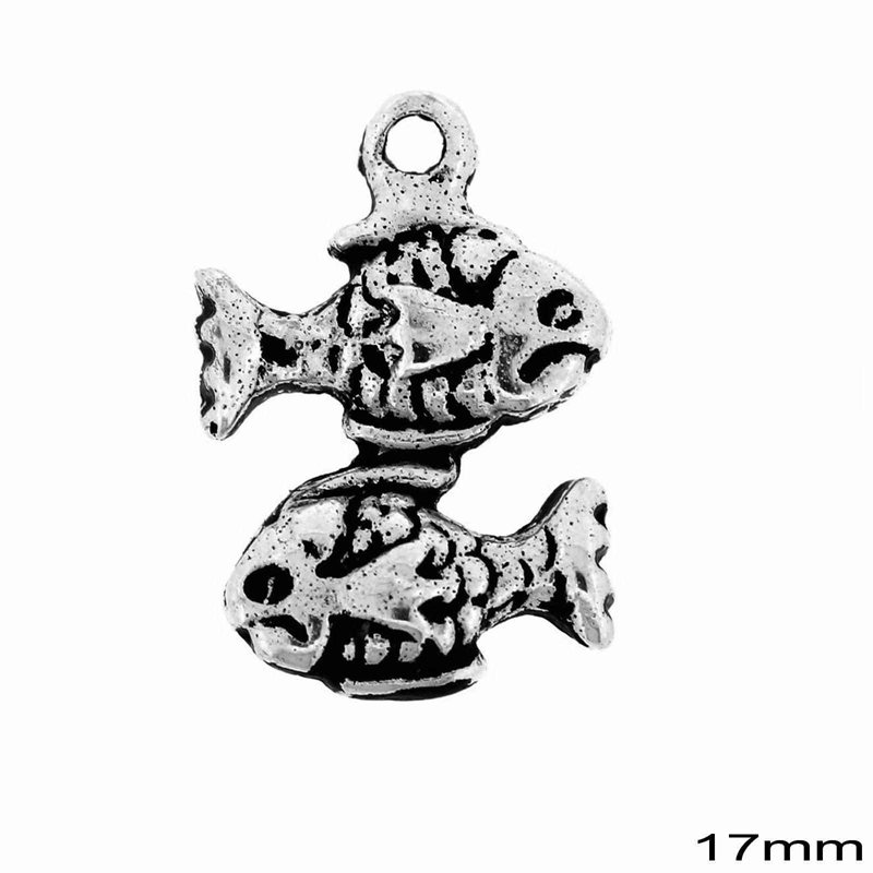 Casting Pendant - Pisces 17mm