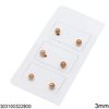 Stainless Steel Ball Earrings 3mm