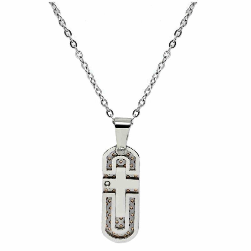 Stainless Steel Necklace - Cross