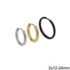 Stainless Steel Hoop Earrings 2mm