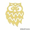 Silver 925 Pendant Lacy Owl 24x31mm