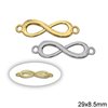 Casting Spacer Infinity Symbol 29x8.5mm