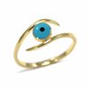 Silver 925 Evil Eye Ring with Enamel