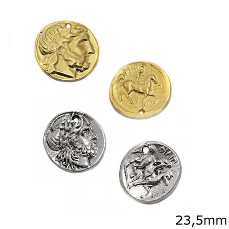 Casting Coin Pendant King Philippos 23.5mm