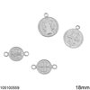 Silver 925  Pendant Coin God 8-18mm