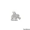 Silver 925 Pendant Elephant 7x10mm