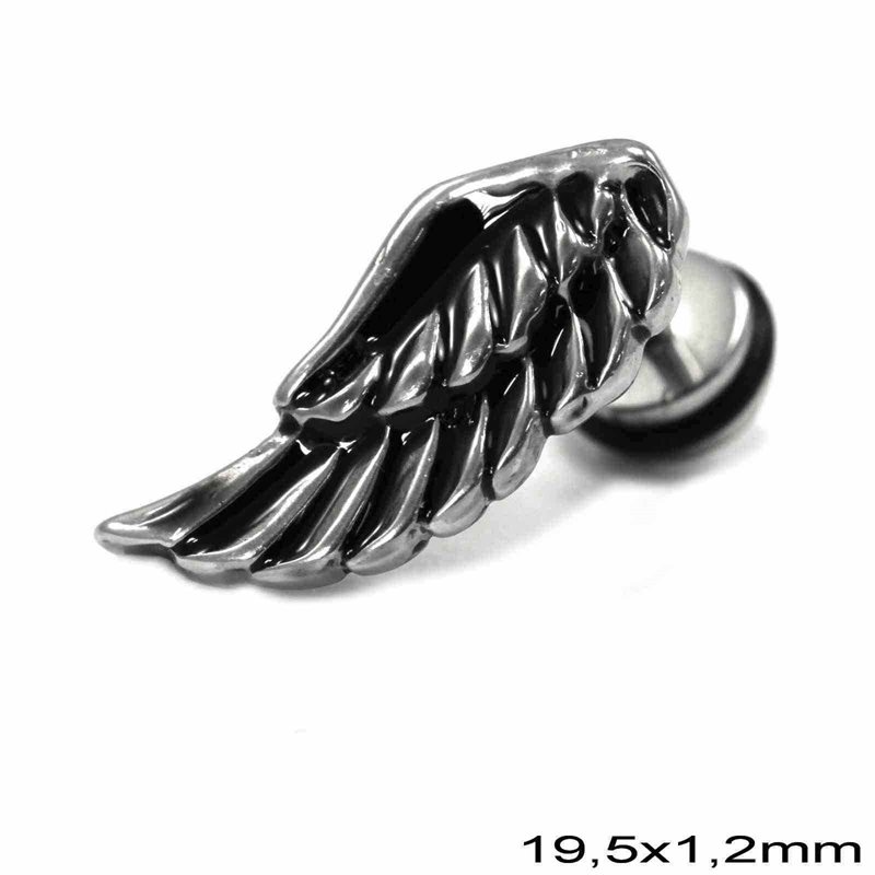 Stainless Steel Earrings Wing