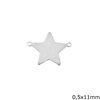 Silver 925 Spacer Star 0,5x11mm