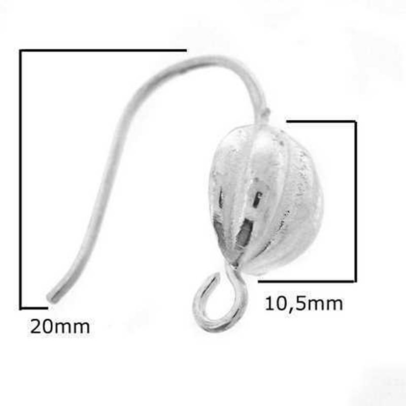 Silver 925 Earring Hook 20mm Thickness 0,9mm