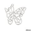 Casting Pendant Butterfly 43mm