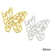 Casting Pendant Butterfly 43mm
