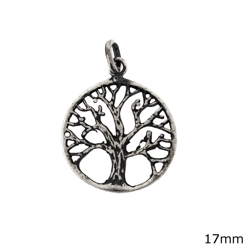 Silver 925 Tree of Life Pendant 17mm