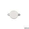 Silver 925 Spacer & Pendant Round ID 12mm
