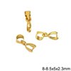 Brass Pinch Pendant Bail 8-8.5x5mm