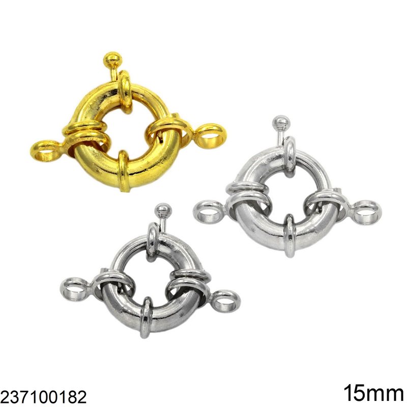 Brass Spring Ring Thick 15mm 