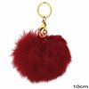 Fluffy Ball with keyring 10cm