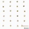 Silver 925 Nose Pin Stud  2mm