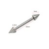 Stainless Steel Straight Barbell 6-18mm with Cone 3mm and Thickness 1.2mm