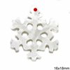 Mop-shell Snowflake Pendant 16x18mm