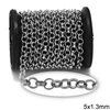 Iron Rolo Chain 5x1.3mm