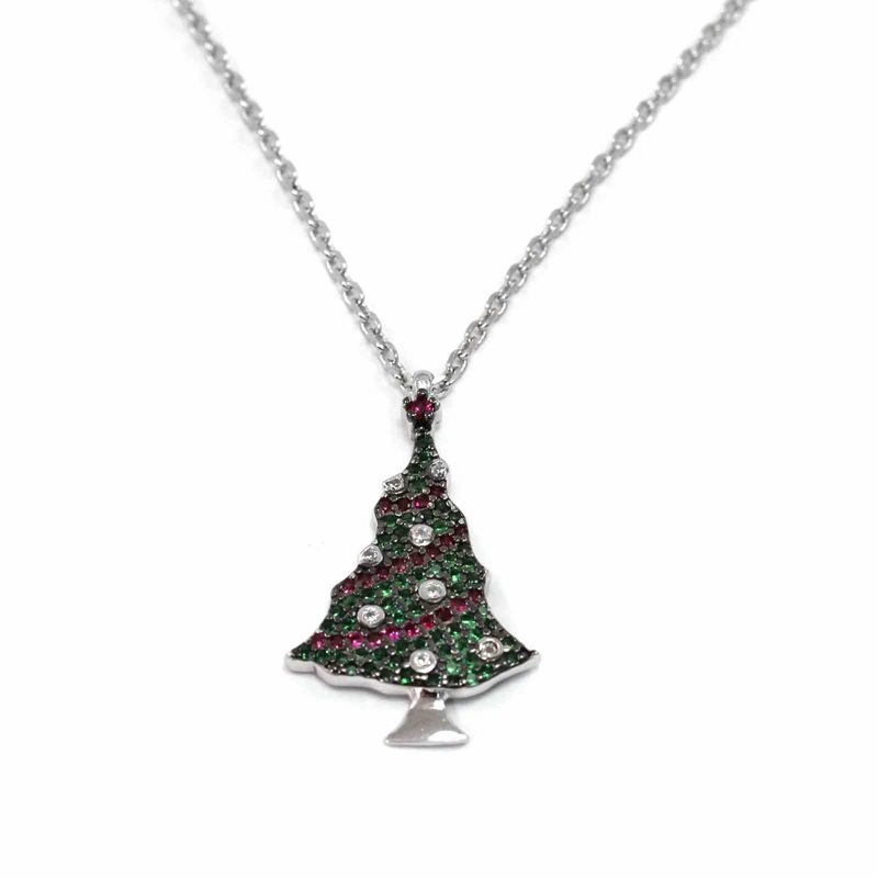 Silver 925 Necklace ChristmasTree