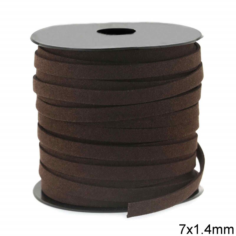 Suede Flat Cord 7x1.4mm